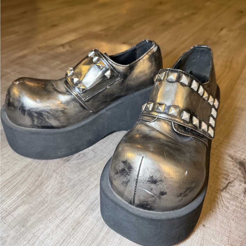 RARE Vintage 90s Y2K Demonia Platform Shoes – The Dank Shoe - Picture 5 of 15